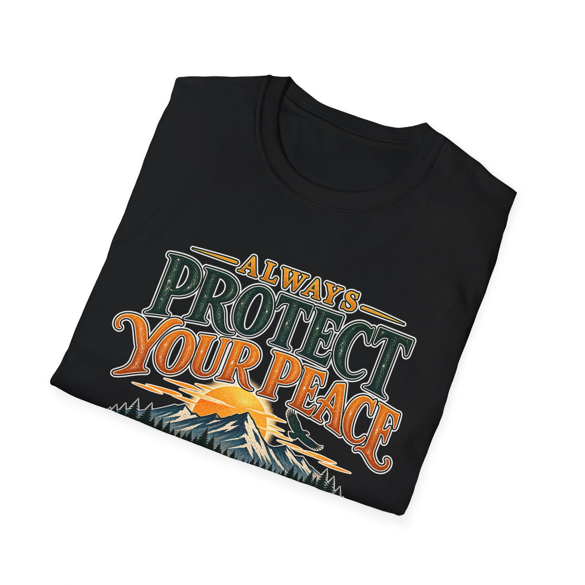 Protect Your Peace Mountain T-Shirt — Inspirational Outdoor Graphic Tee