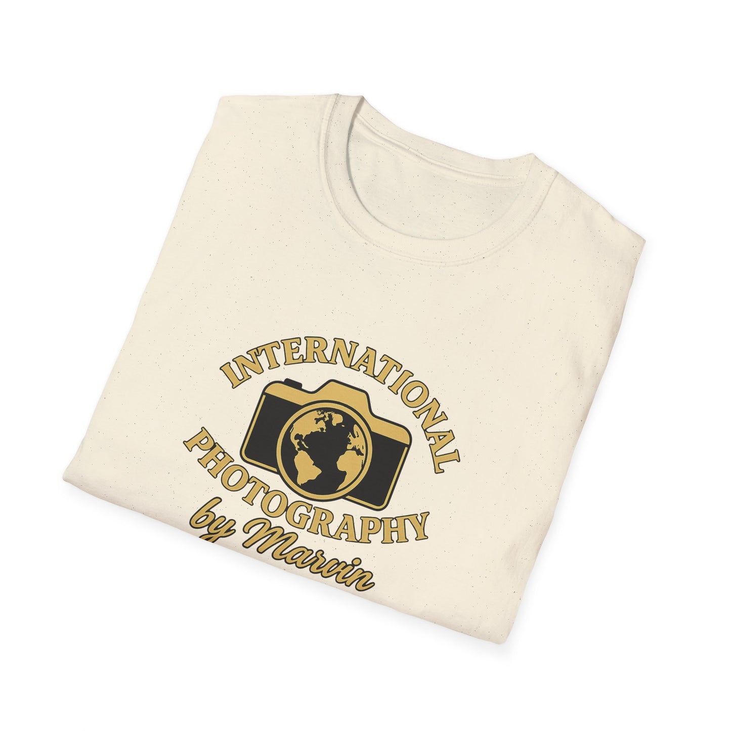 International Photography Graphic T‑Shirt — "International Photography by Marcin" Vintage Logo Tee