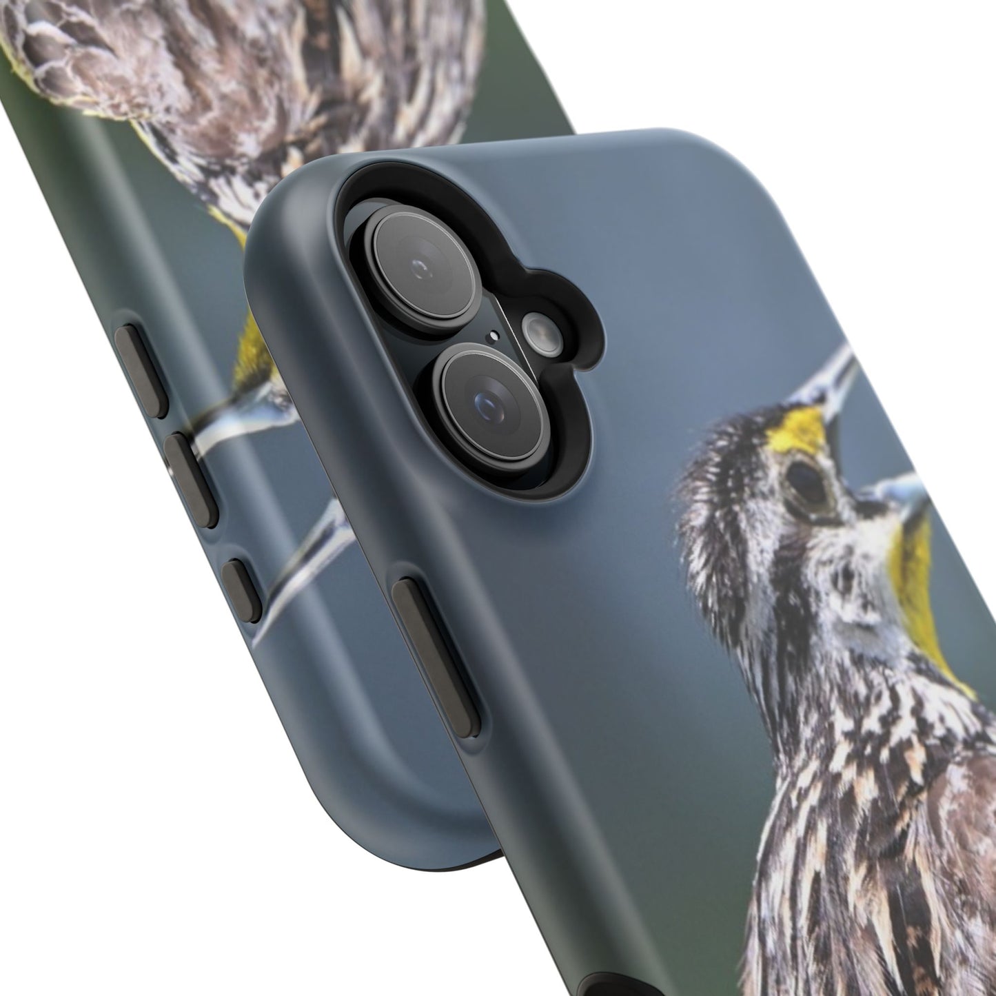 Western Meadowlark Photo Phone Case — Impact-Resistant Protective Cover