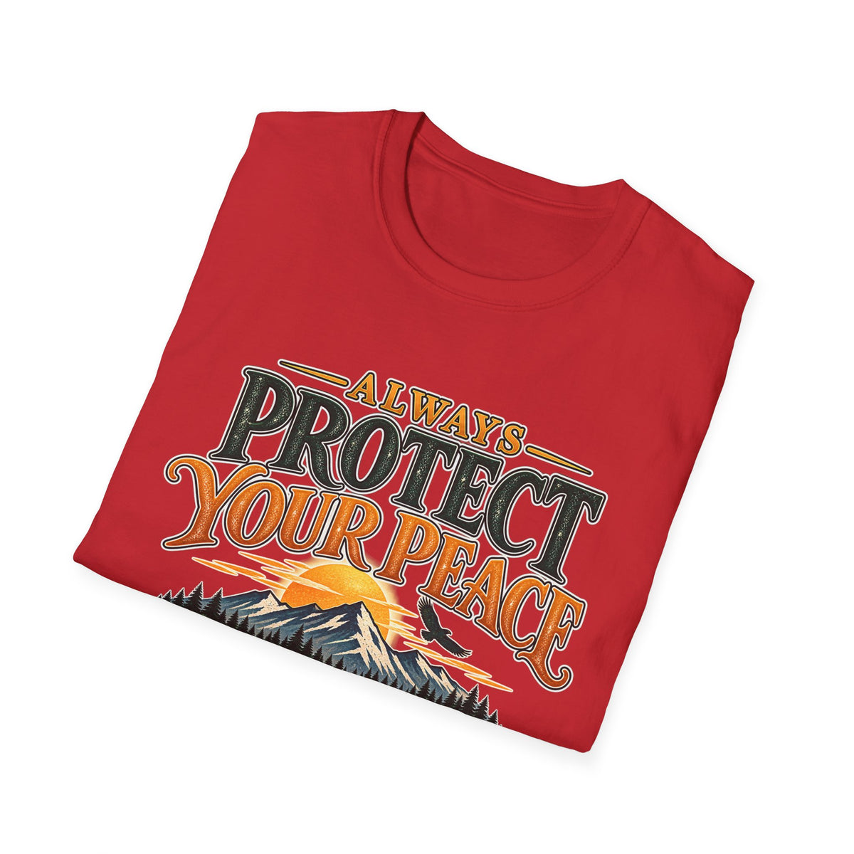 Protect Your Peace Mountain T-Shirt — Inspirational Outdoor Graphic Tee