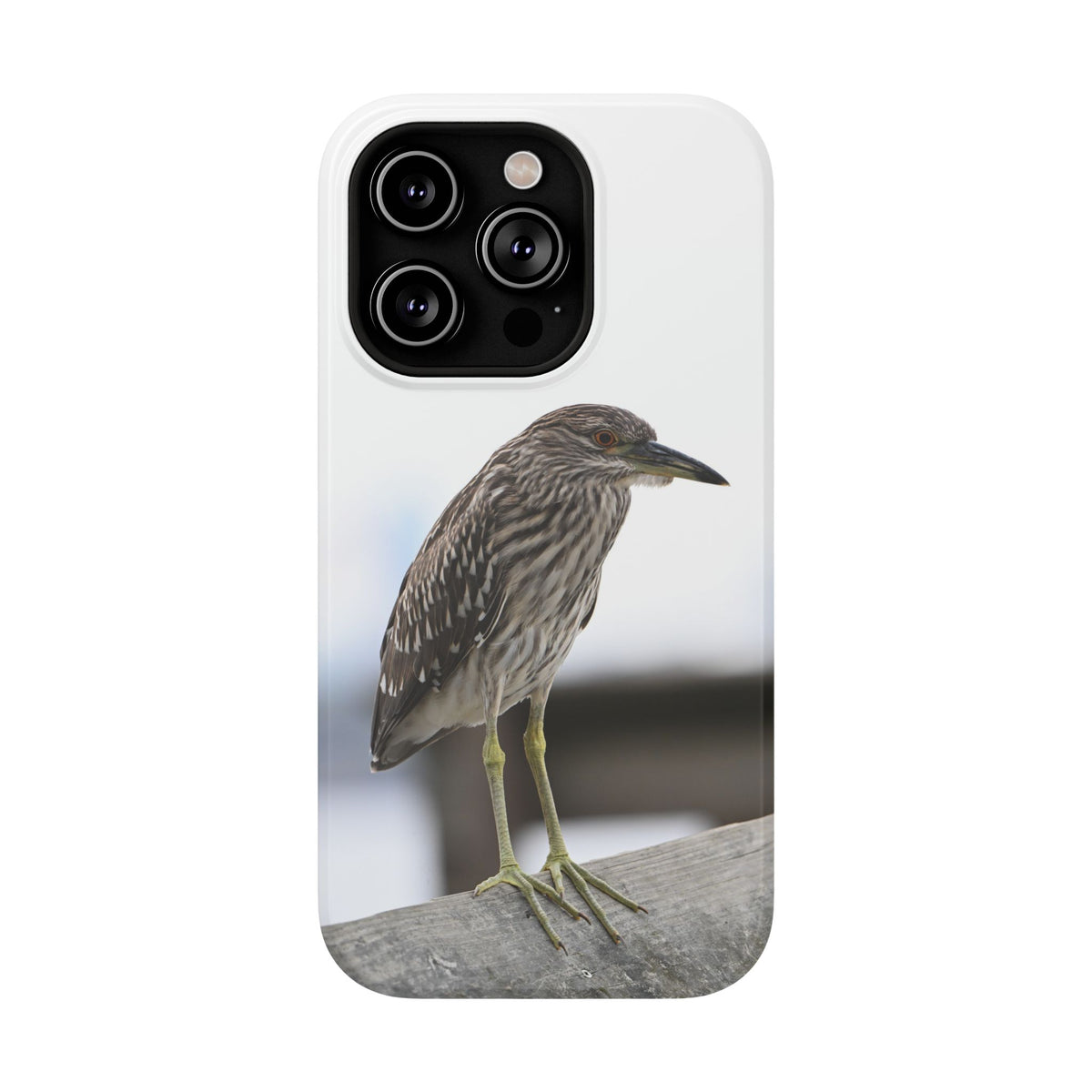 Heron Shoreline Phone Case — Impact-Resistant Wildlife Photo Case