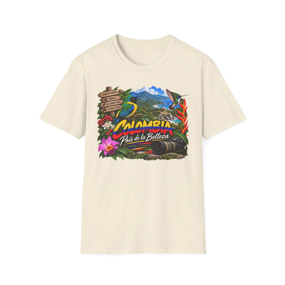 Colombia Paisaje de Colores Travel T-Shirt