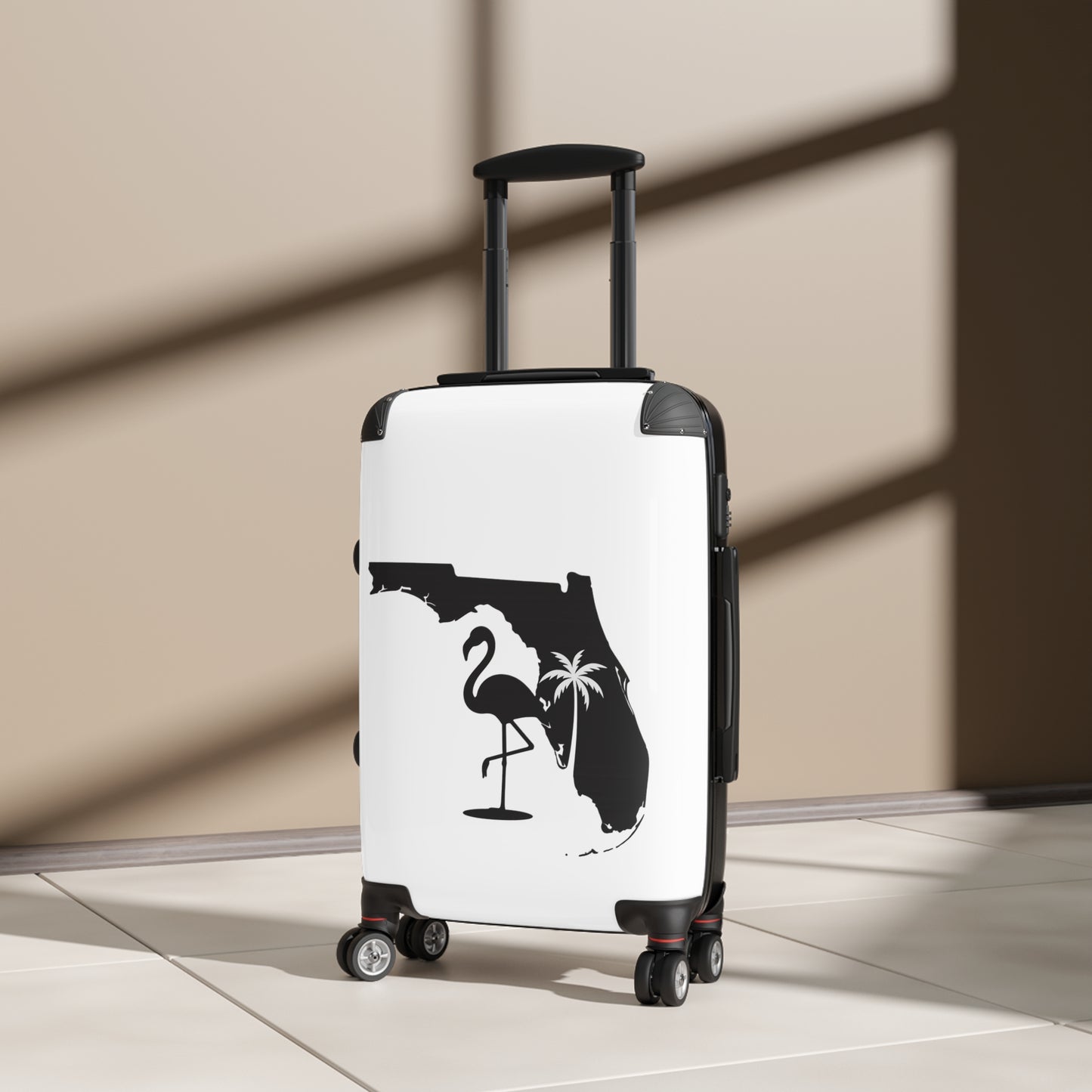 Tropical Florida Suitcase, Travel Bag, Personalized Luggage, Vacation Accessory, Summer Travel Gear