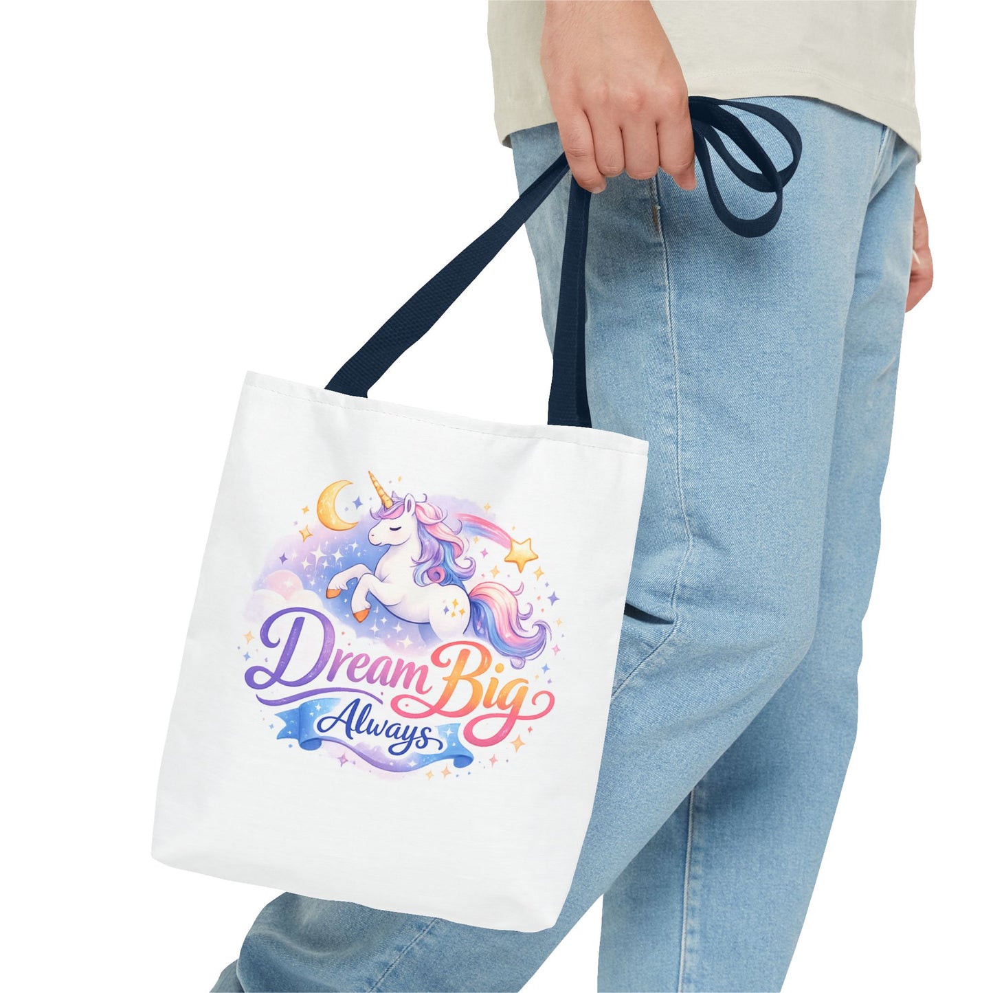 Unicorn 'Dream Big Always' Tote Bag