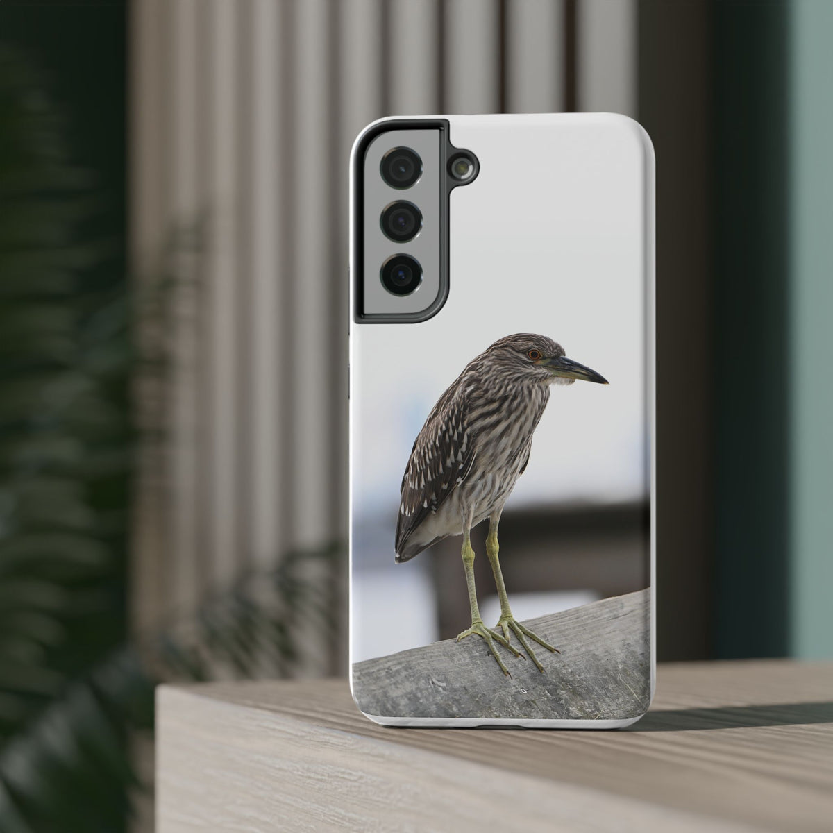 Heron Shoreline Phone Case — Impact-Resistant Wildlife Photo Case