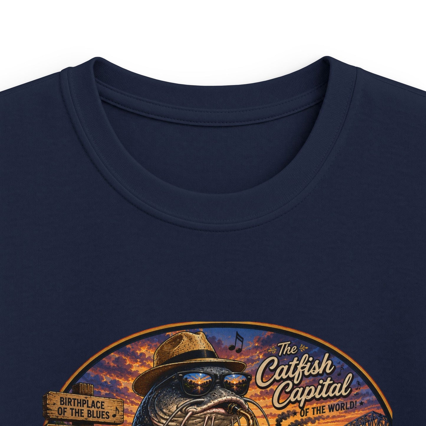 Kids Mississippi State Tee — Vintage Riverboat & Blues Design