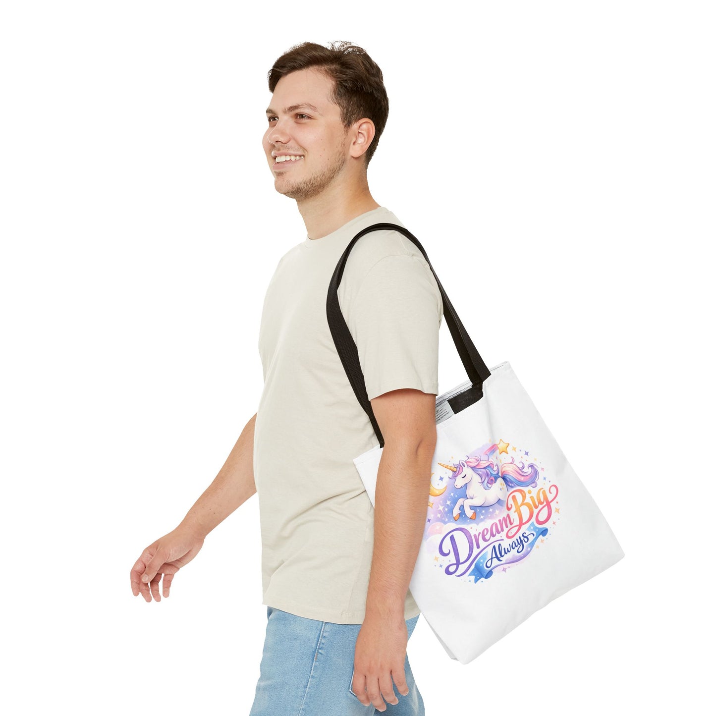 Unicorn 'Dream Big Always' Tote Bag