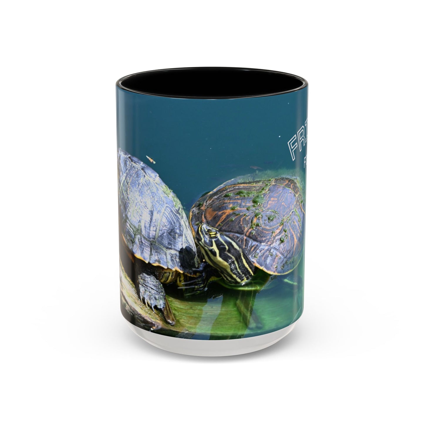 Friends Forever Turtle Accent Coffee Mug — 11/15oz Gift for Animal Lovers