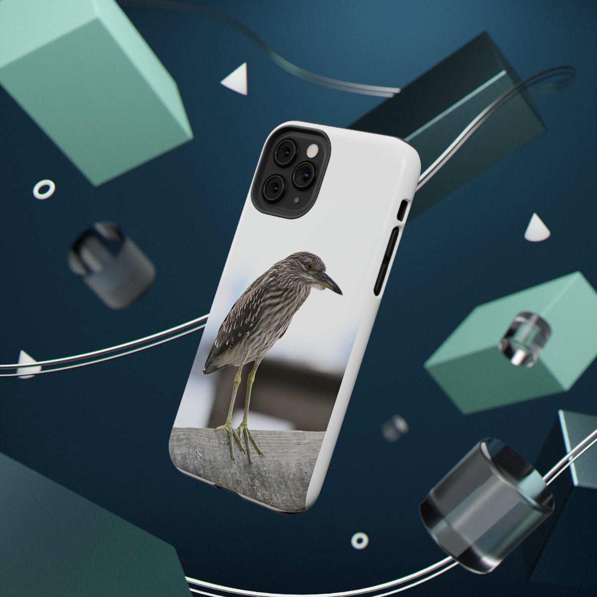 Heron Shoreline Phone Case — Impact-Resistant Wildlife Photo Case