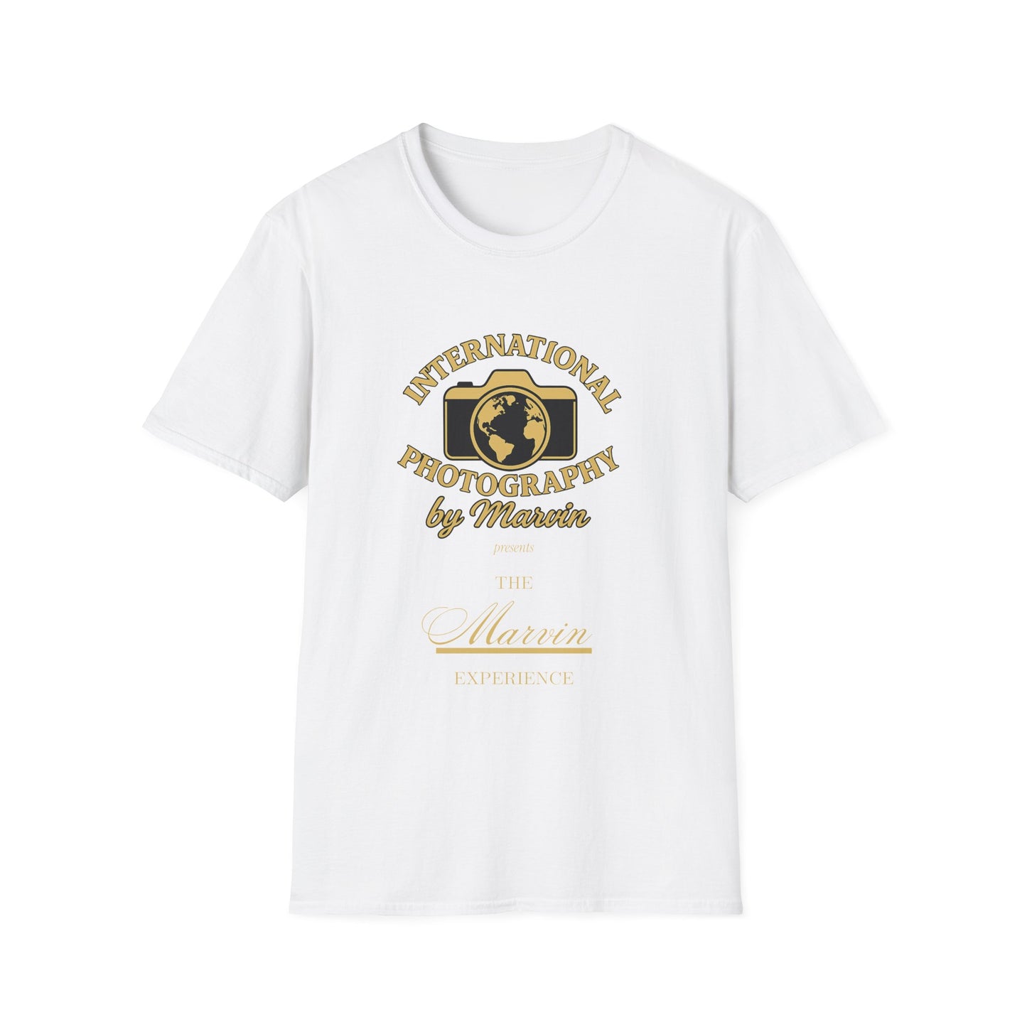 International Photography Graphic T‑Shirt — "International Photography by Marcin" Vintage Logo Tee