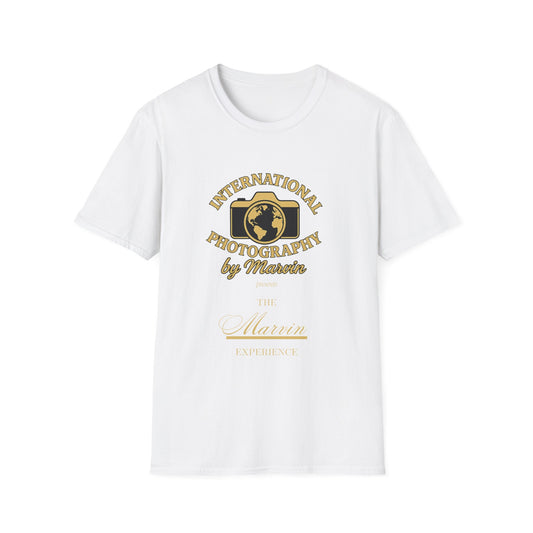 International Photography Graphic T‑Shirt — "International Photography by Marcin" Vintage Logo Tee