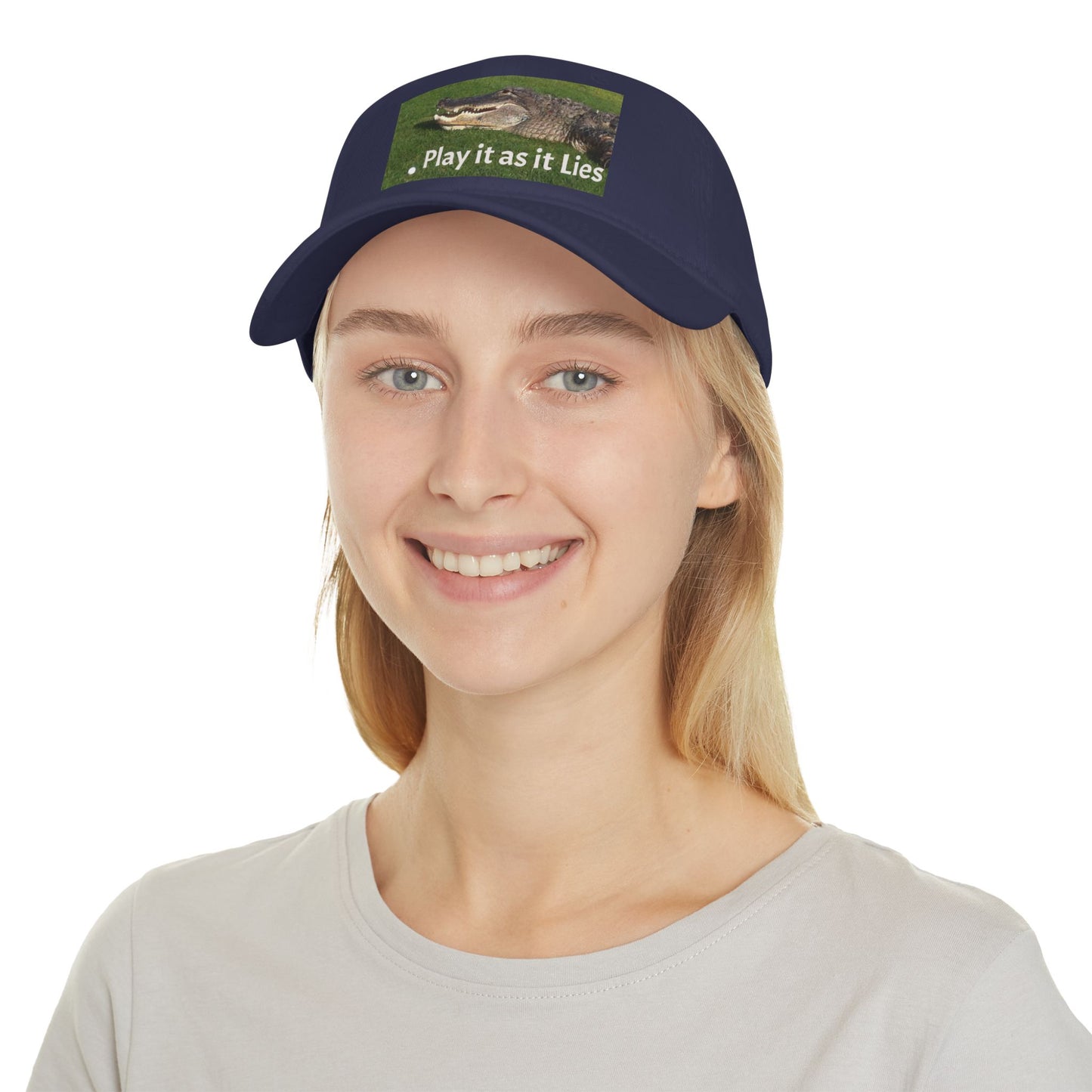 Play it as it Lies Baseball Cap, Casual Headwear for Golfers, Funny Golf Gift, Outdoor Sports Cap, Adjustable Red Cap