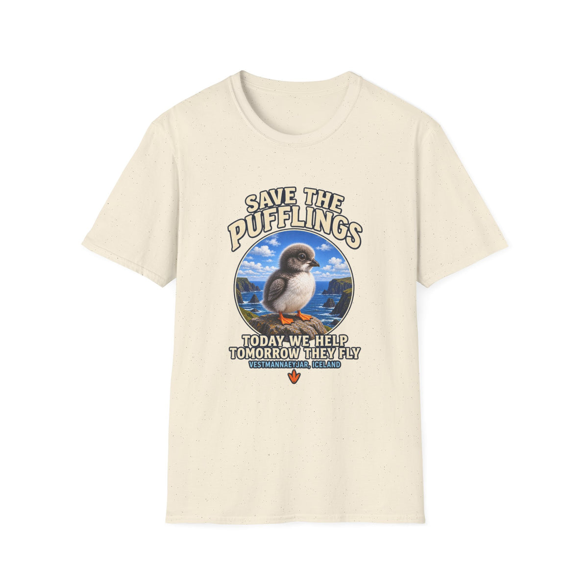 Save the Pufflings T-Shirt — "Save the Pufflings: Today We Help, Tomorrow They Fly" Cute Puffin Rescue Tee