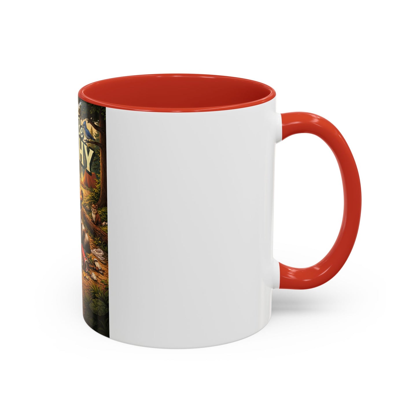 Don't Be Trashy Raccoon Coffee Mug (Accent, 11/15oz)