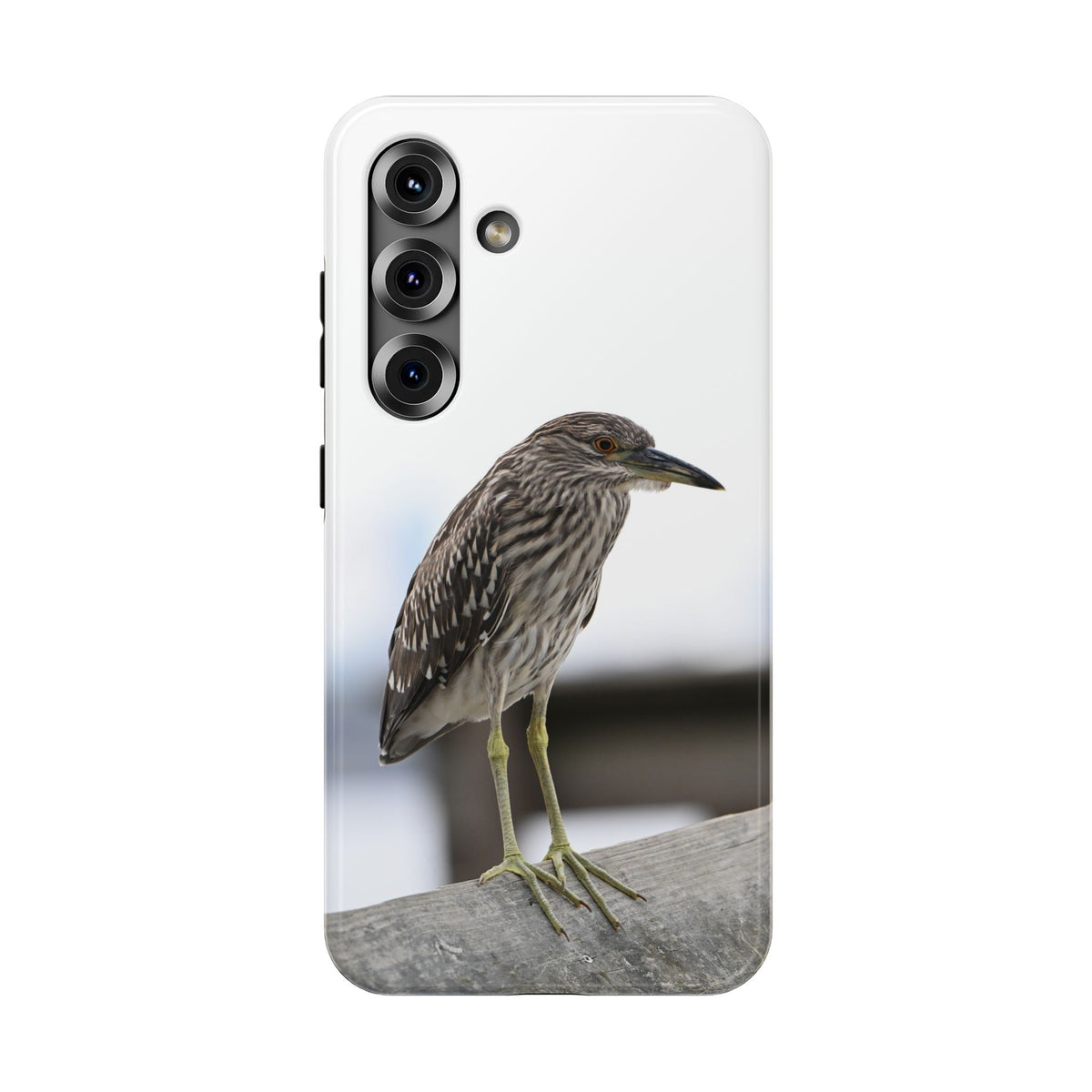 Heron Shoreline Phone Case — Impact-Resistant Wildlife Photo Case