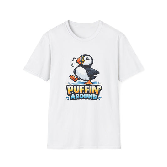 Puffin' Around T-Shirt – Cute Walking Puffin Graphic Tee