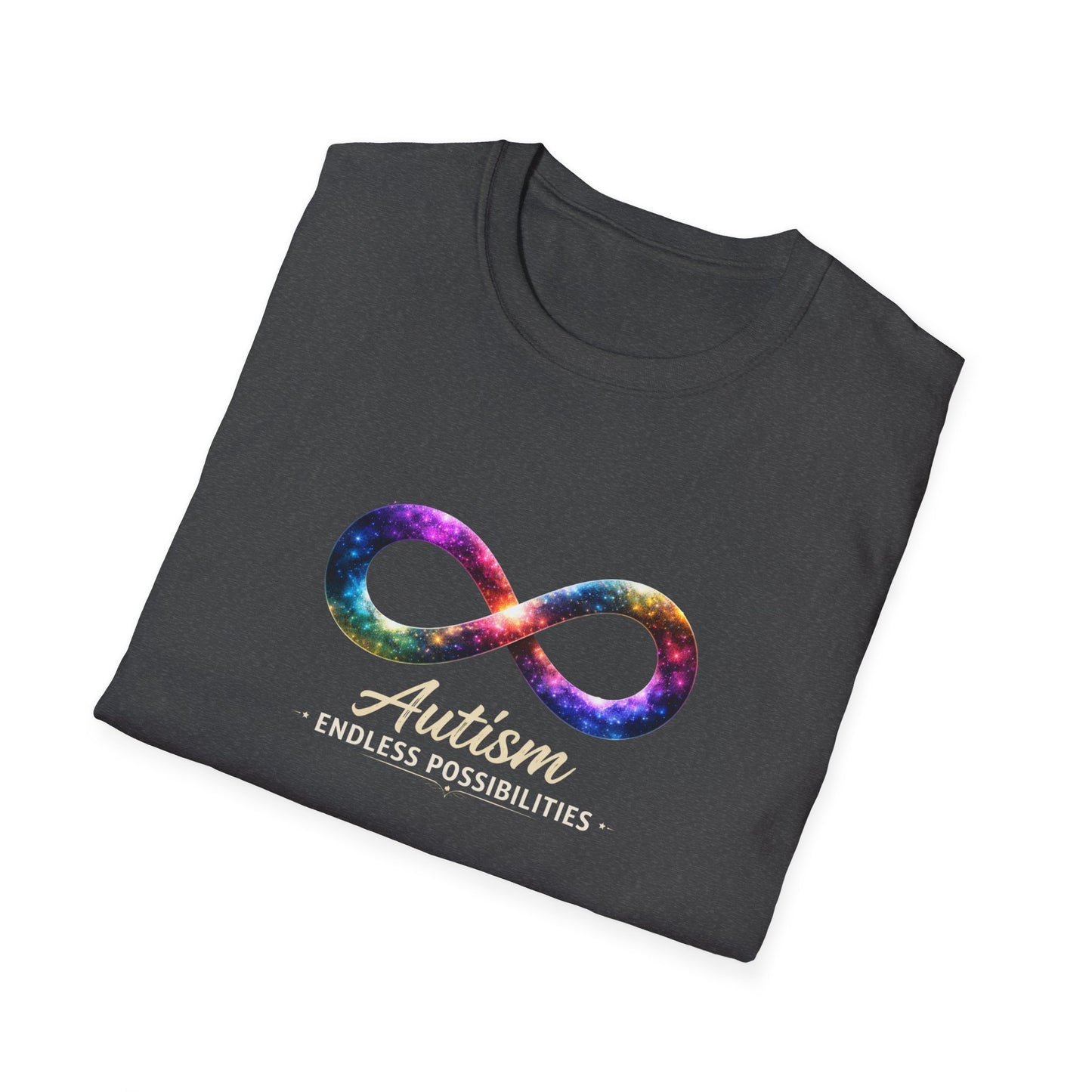 Autism Infinity Symbol T-Shirt — Colorful Galaxy Neurodiversity Tee