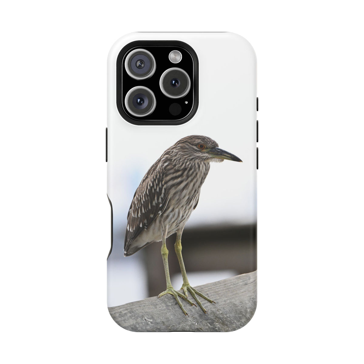 Heron Shoreline Phone Case — Impact-Resistant Wildlife Photo Case