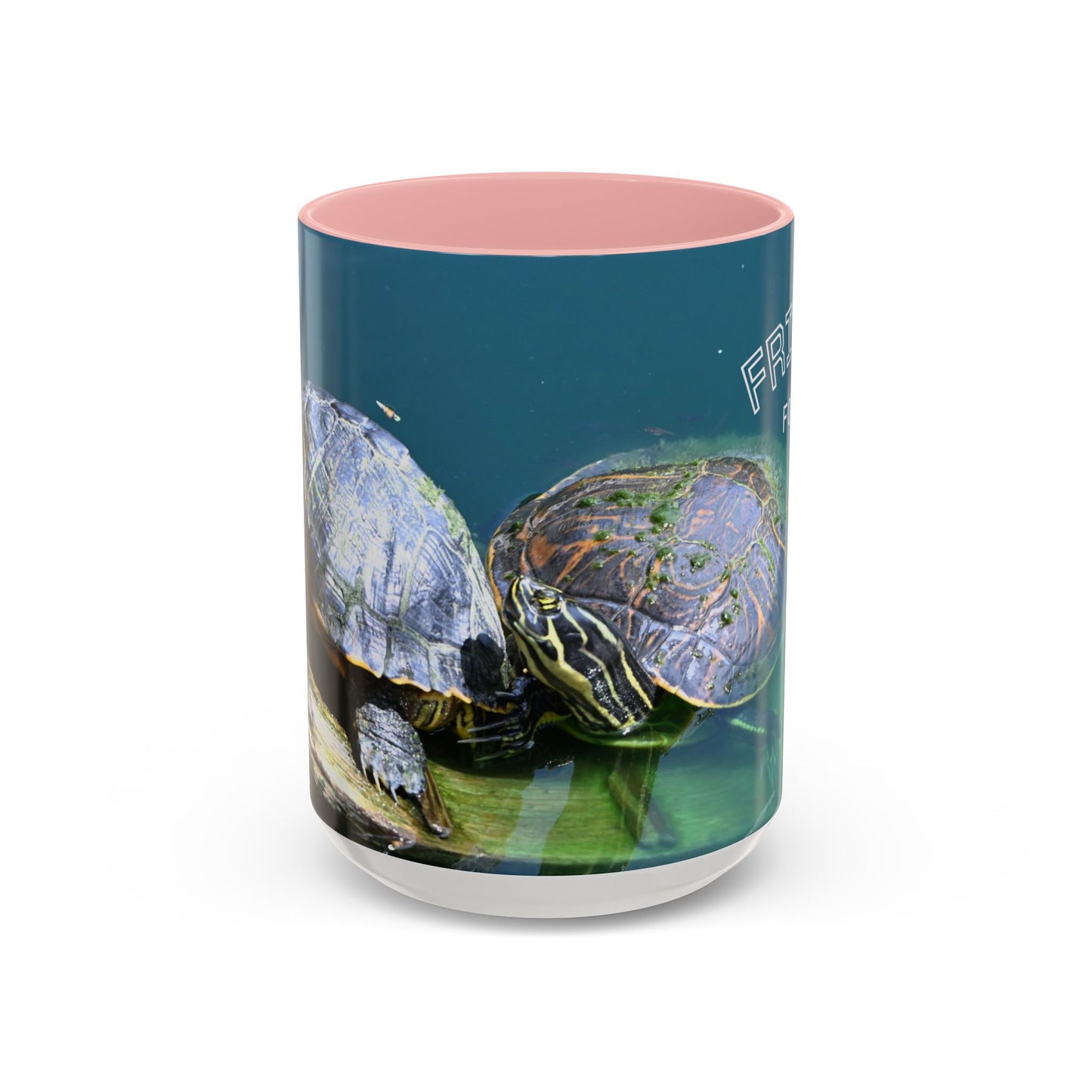 Friends Forever Turtle Accent Coffee Mug — 11/15oz Gift for Animal Lovers