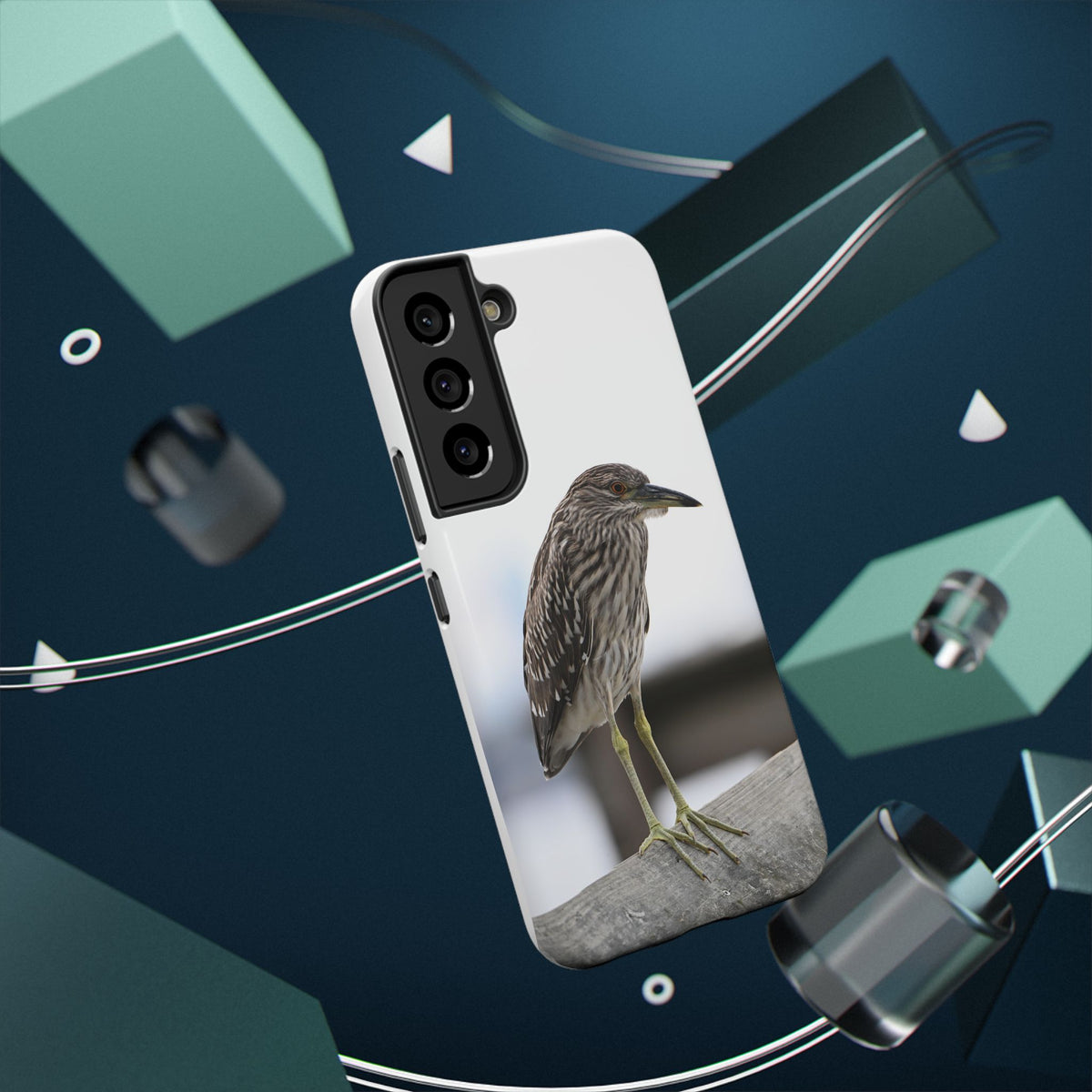 Heron Shoreline Phone Case — Impact-Resistant Wildlife Photo Case