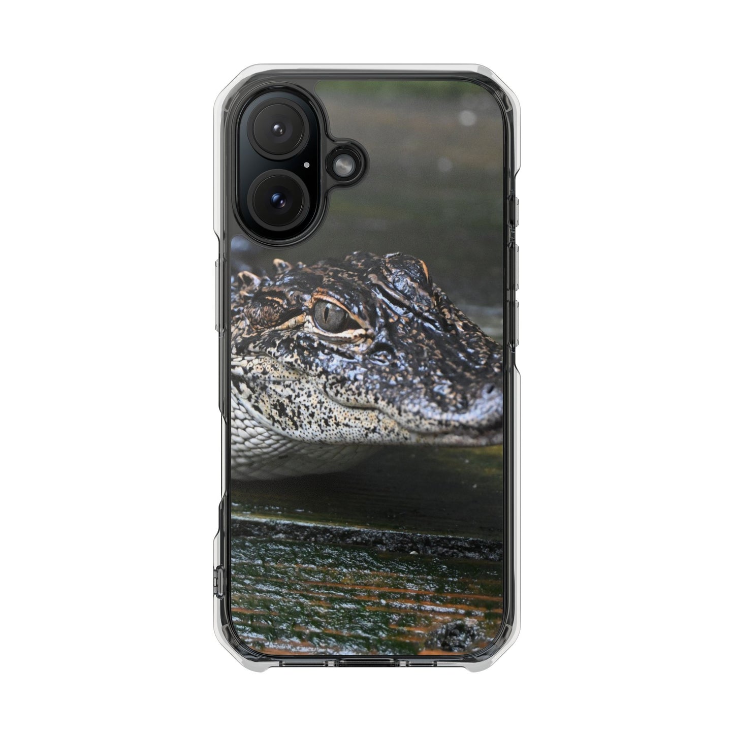 Clear Impact Phone Cases featuring Unique Wildlife Design, Alligator Art, Eco-Friendly Protection, Perfect Gift for Nature Lovers, [...]