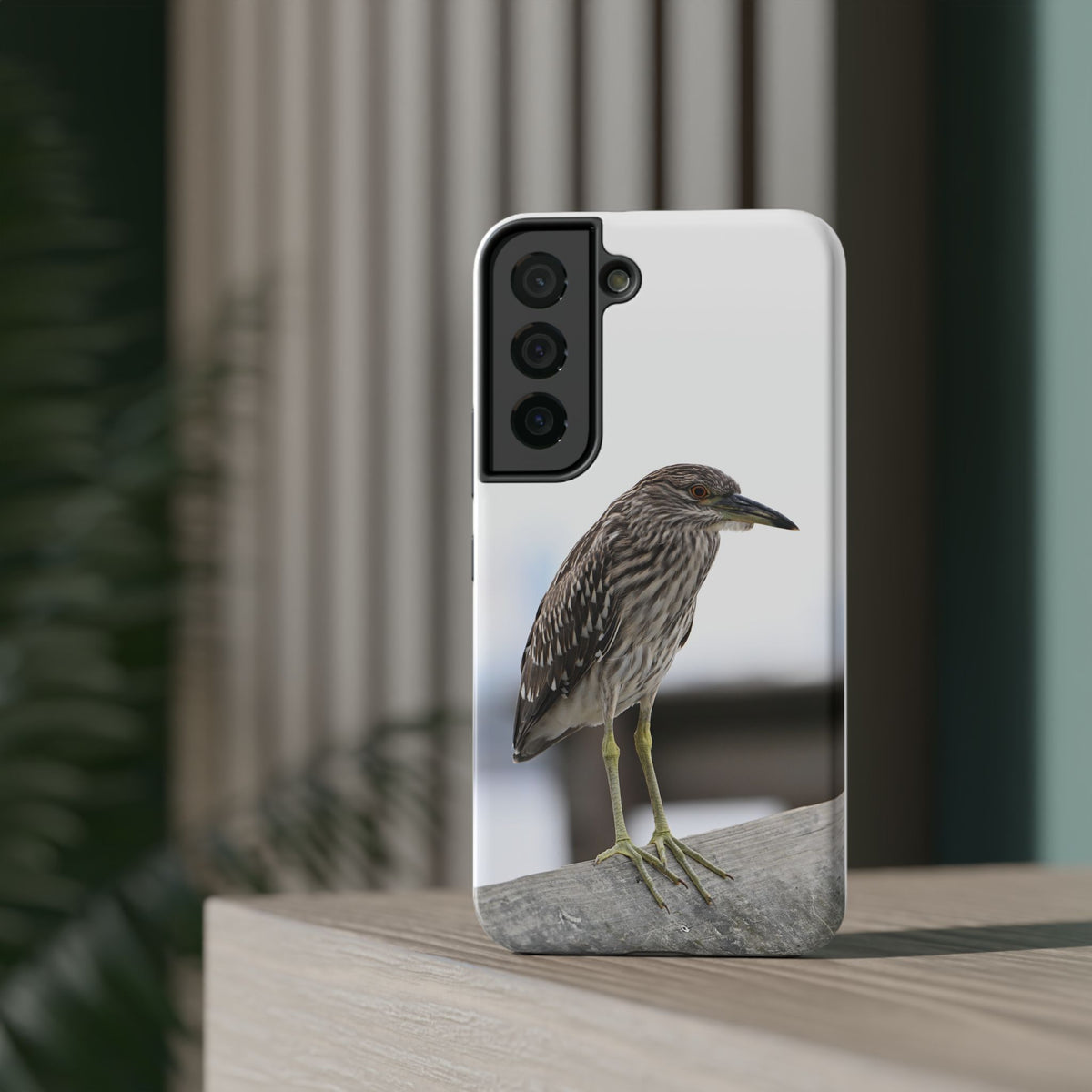 Heron Shoreline Phone Case — Impact-Resistant Wildlife Photo Case