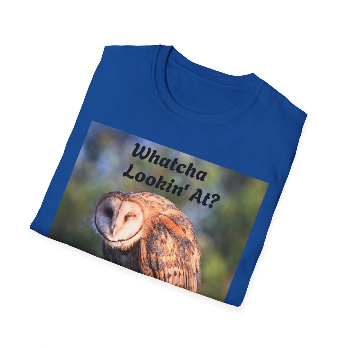 Barn Owl T‑Shirt – “Whatcha Lookin’ At?” Rustic Wildlife Tee
