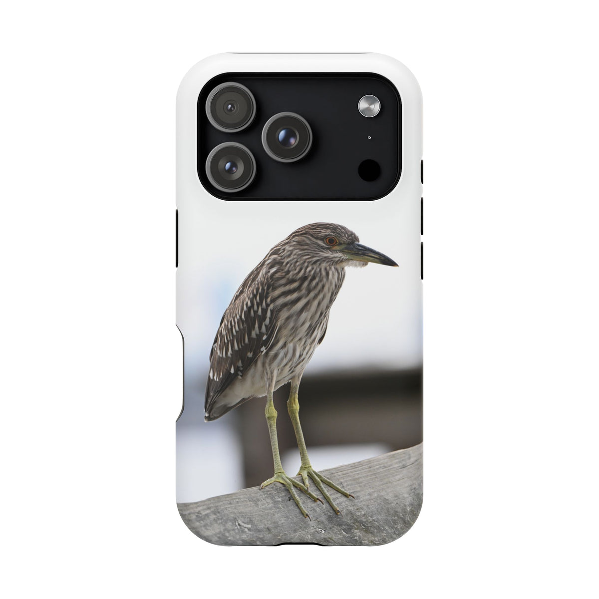 Heron Shoreline Phone Case — Impact-Resistant Wildlife Photo Case