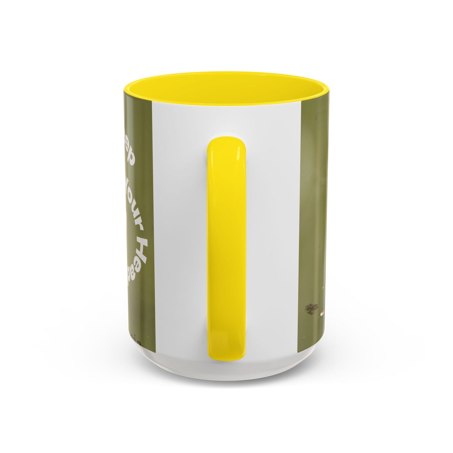 Turtle Coffee Mug — "Always Keep Your Head Up" Inspirational Accent Mug (11/15 oz)