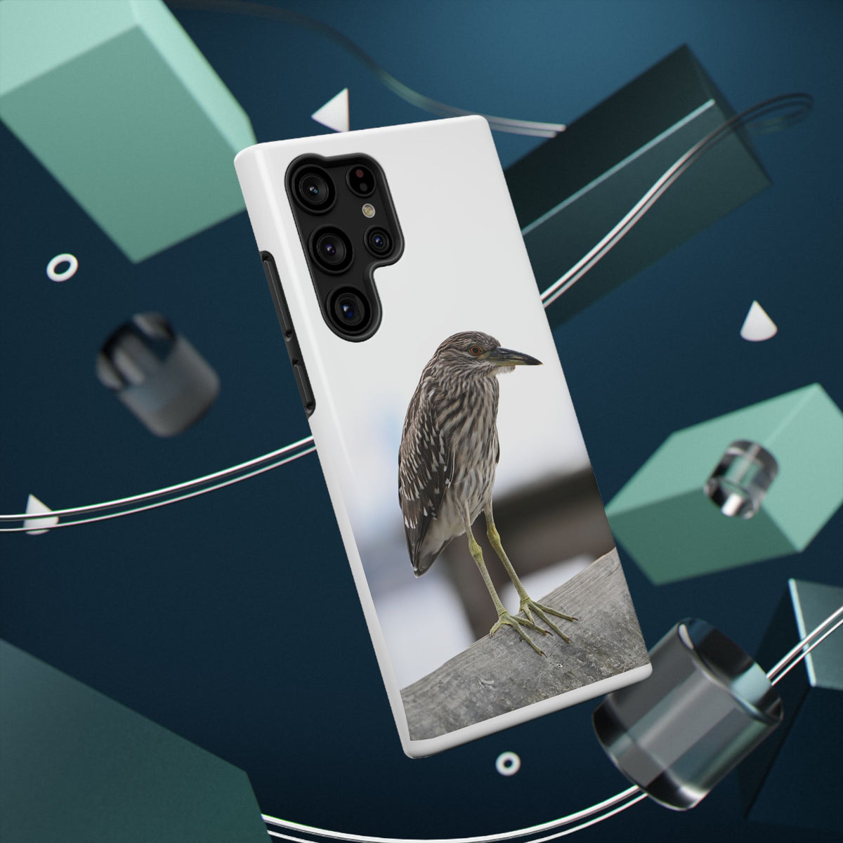 Heron Shoreline Phone Case — Impact-Resistant Wildlife Photo Case