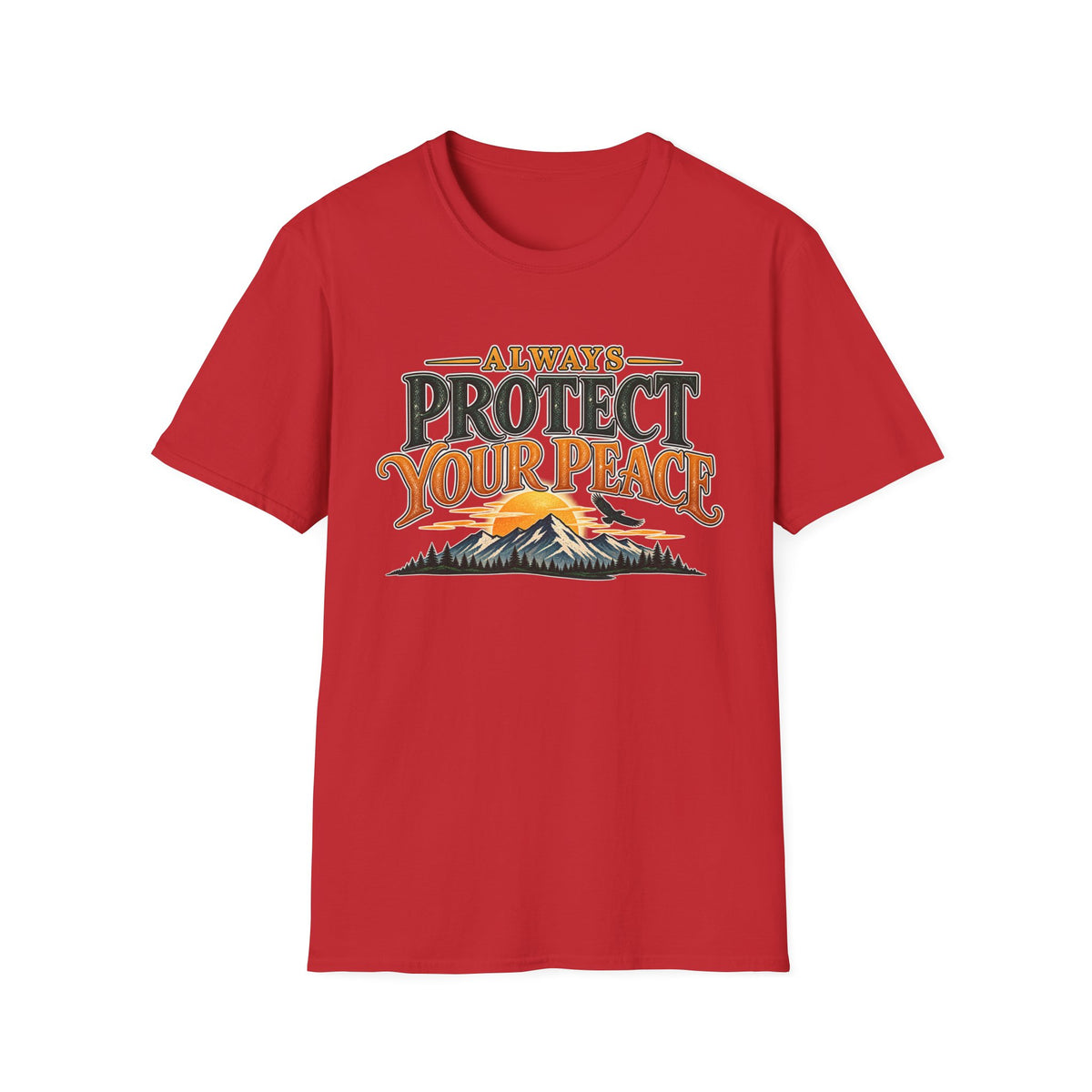 Protect Your Peace Mountain T-Shirt — Inspirational Outdoor Graphic Tee