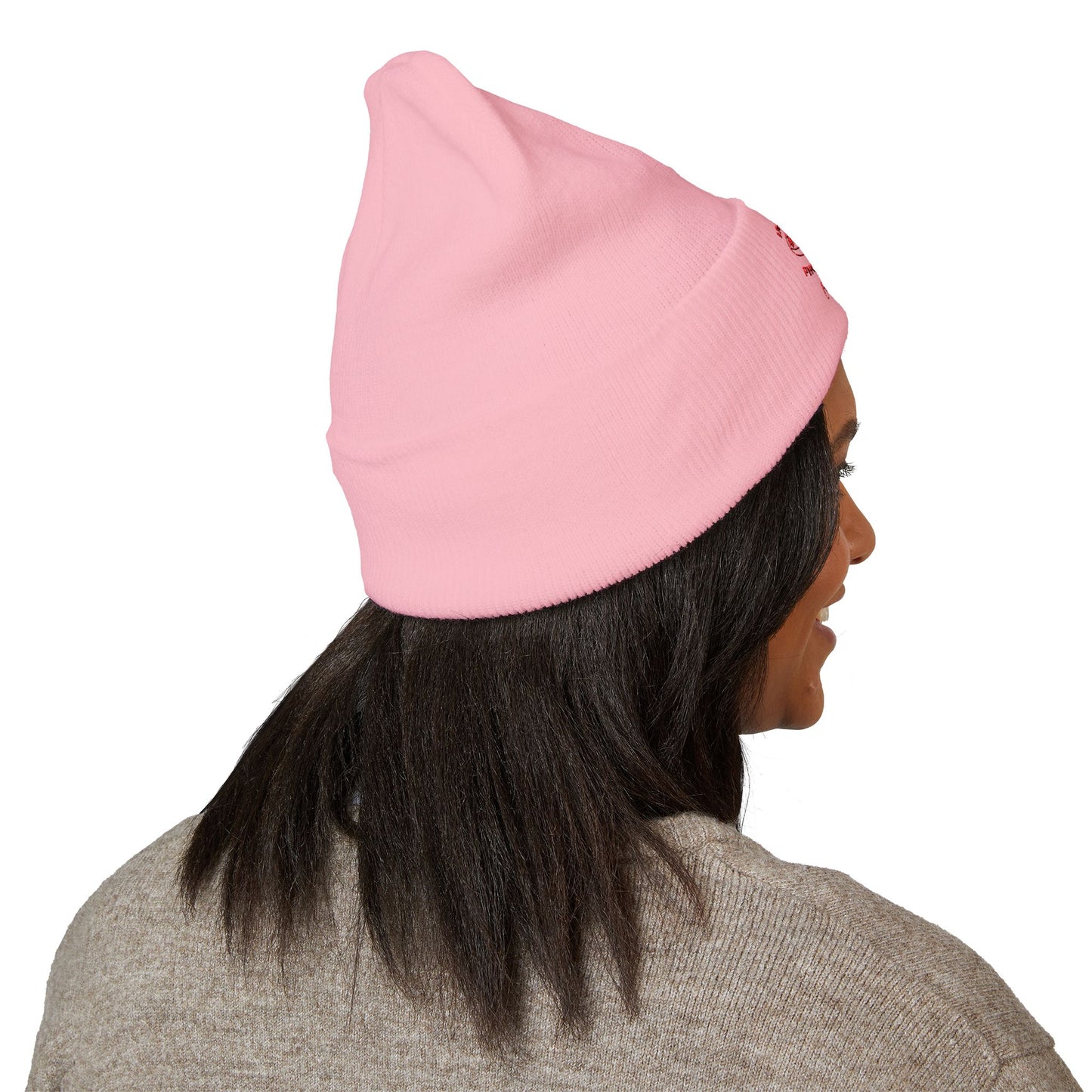 Classic Embroidered Beanie - Cozy Winter Hat, Photography Gift, Trendy Knit Cap, Casual Streetwear, Unisex Apparel, Winter Accessory