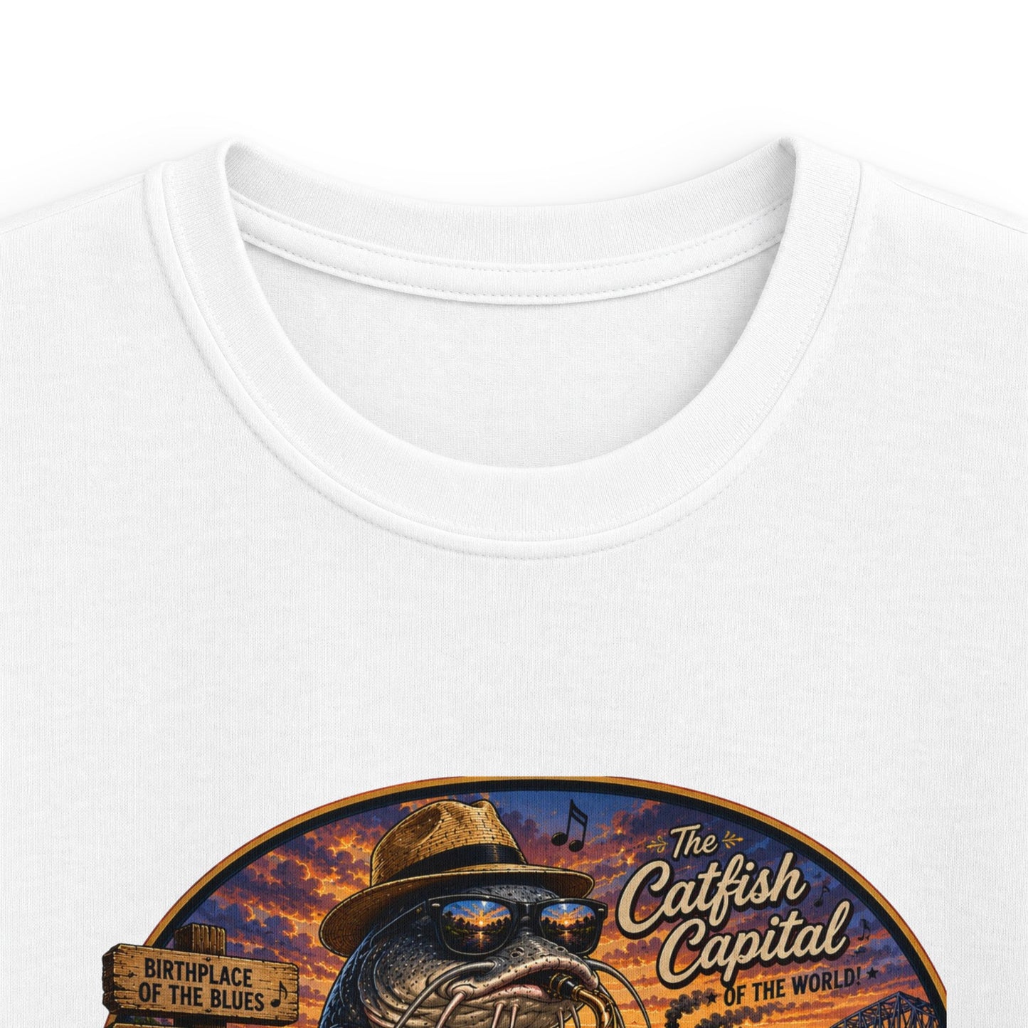 Kids Mississippi State Tee — Vintage Riverboat & Blues Design