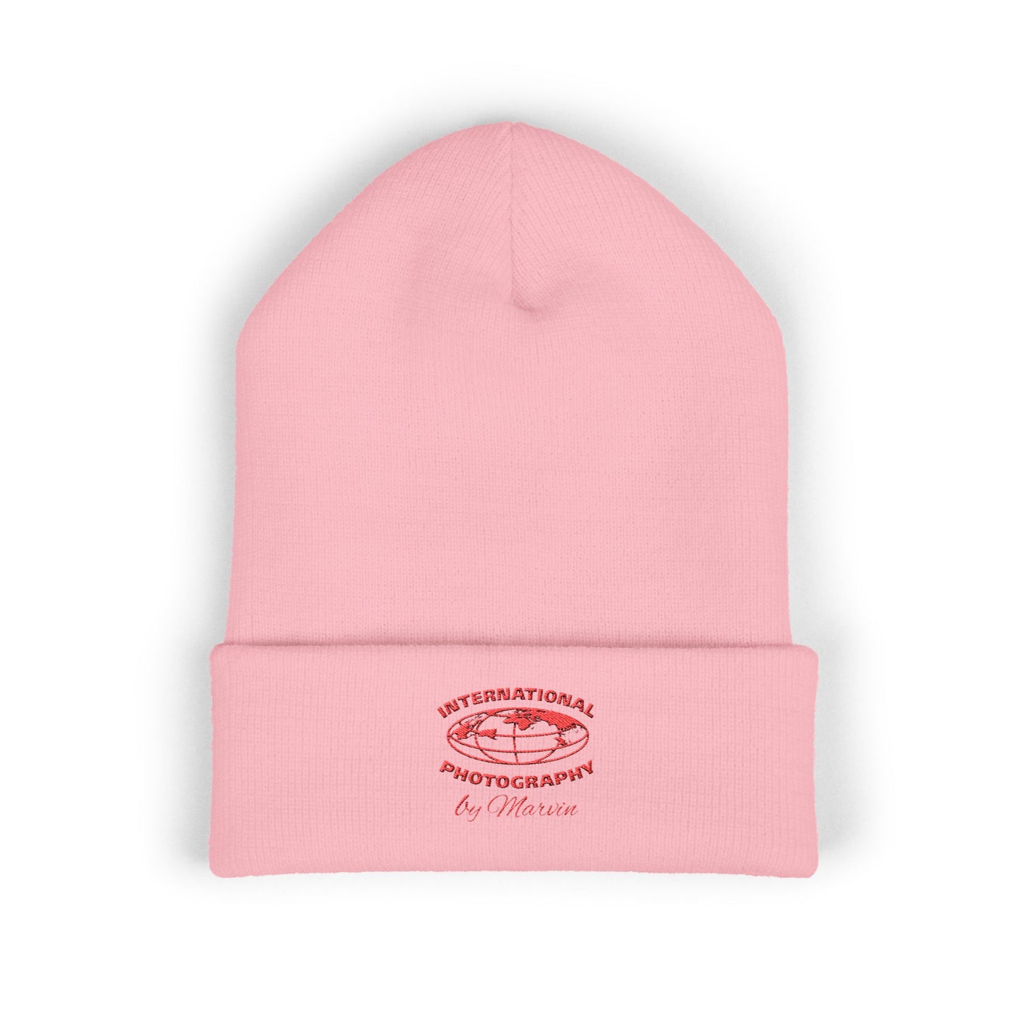 Classic Embroidered Beanie - Cozy Winter Hat, Photography Gift, Trendy Knit Cap, Casual Streetwear, Unisex Apparel, Winter Accessory
