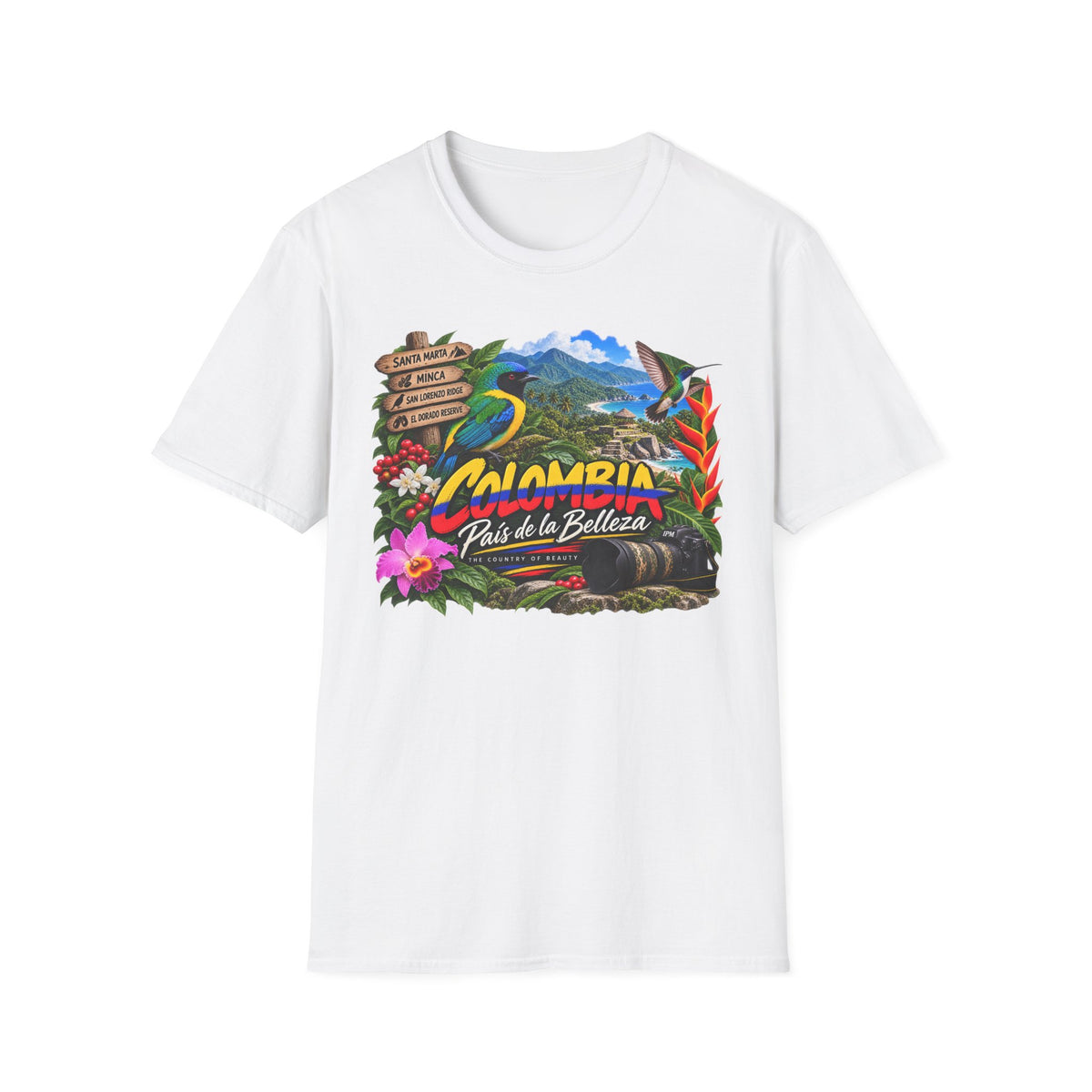 Colombia Paisaje de Colores Travel T-Shirt