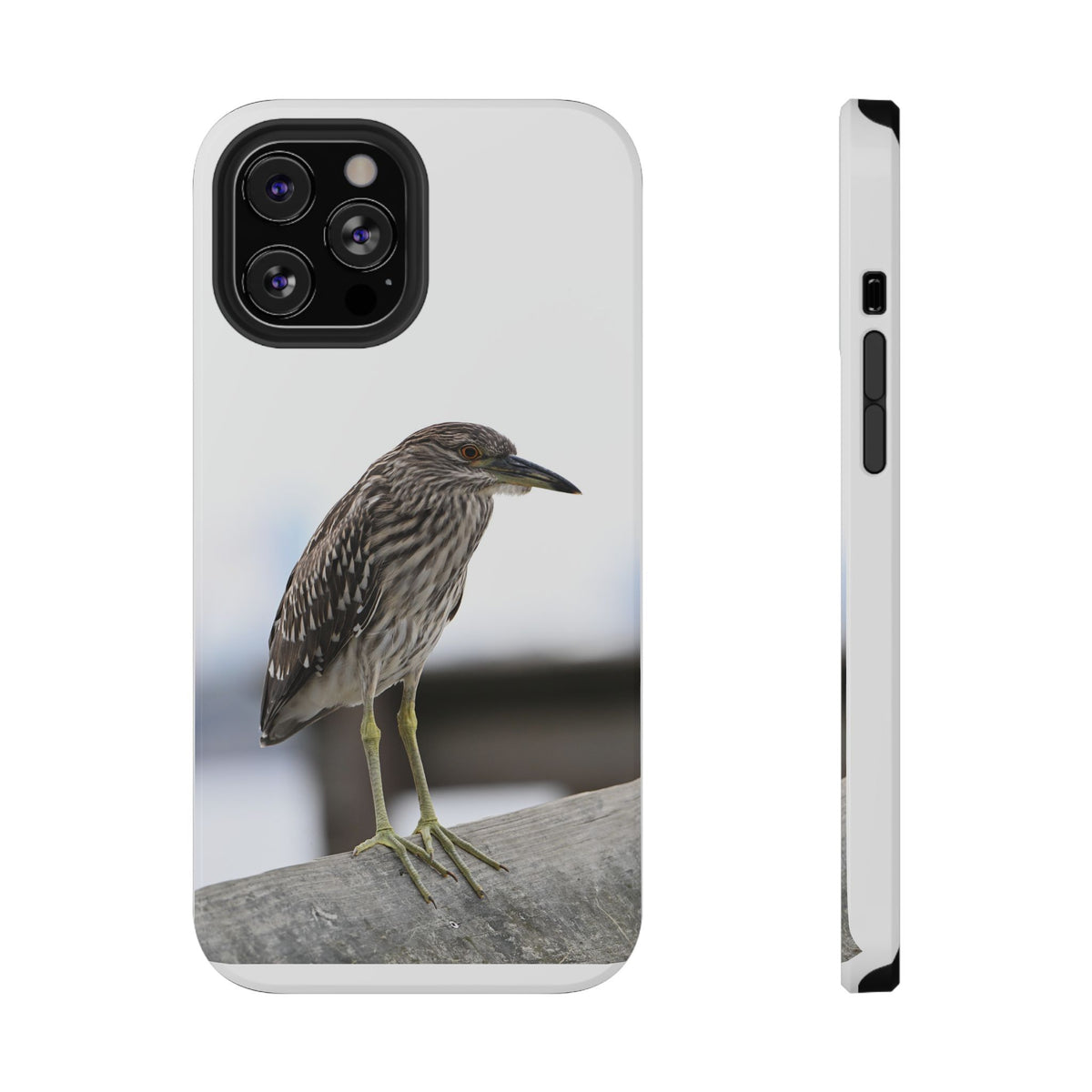Heron Shoreline Phone Case — Impact-Resistant Wildlife Photo Case