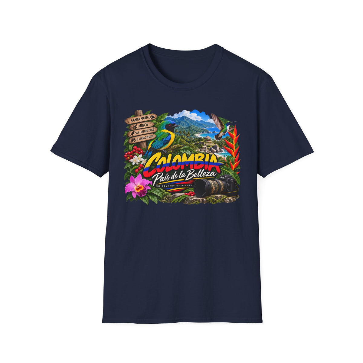 Colombia Paisaje de Colores Travel T-Shirt