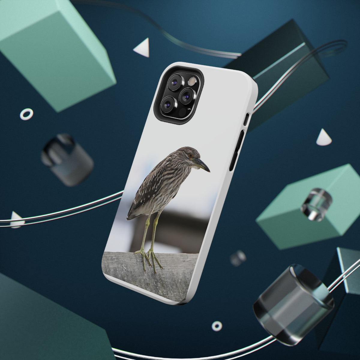 Heron Shoreline Phone Case — Impact-Resistant Wildlife Photo Case