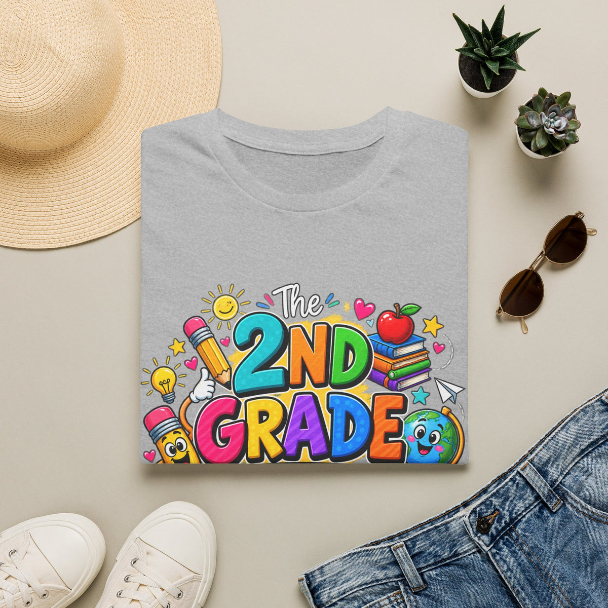 2nd Grade Teacher T‑Shirt — "The 2nd Grade Dream Team" Colorful Back-to-School Tee