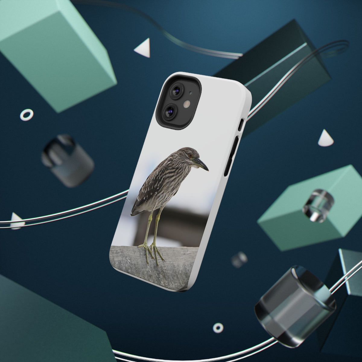 Heron Shoreline Phone Case — Impact-Resistant Wildlife Photo Case