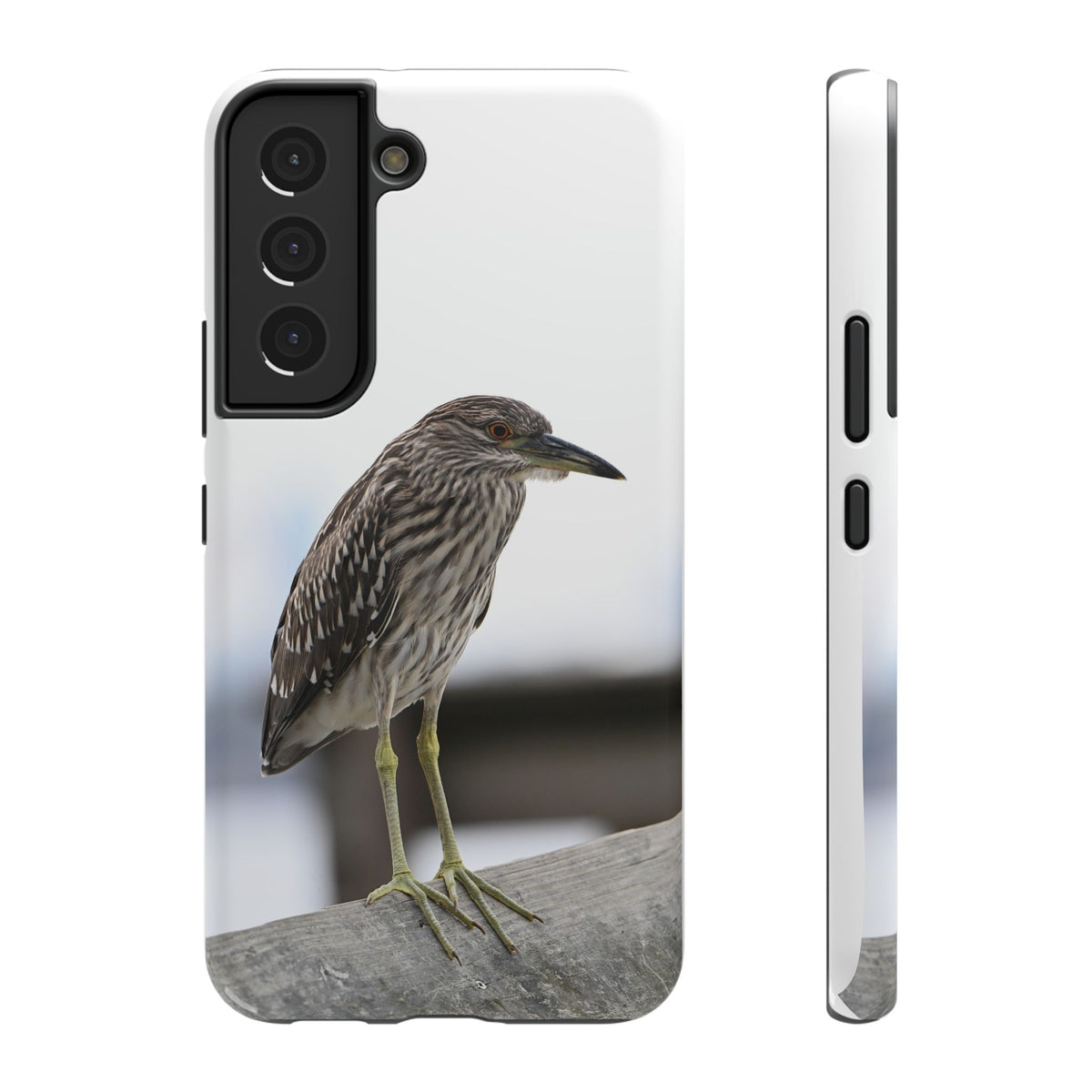 Heron Shoreline Phone Case — Impact-Resistant Wildlife Photo Case