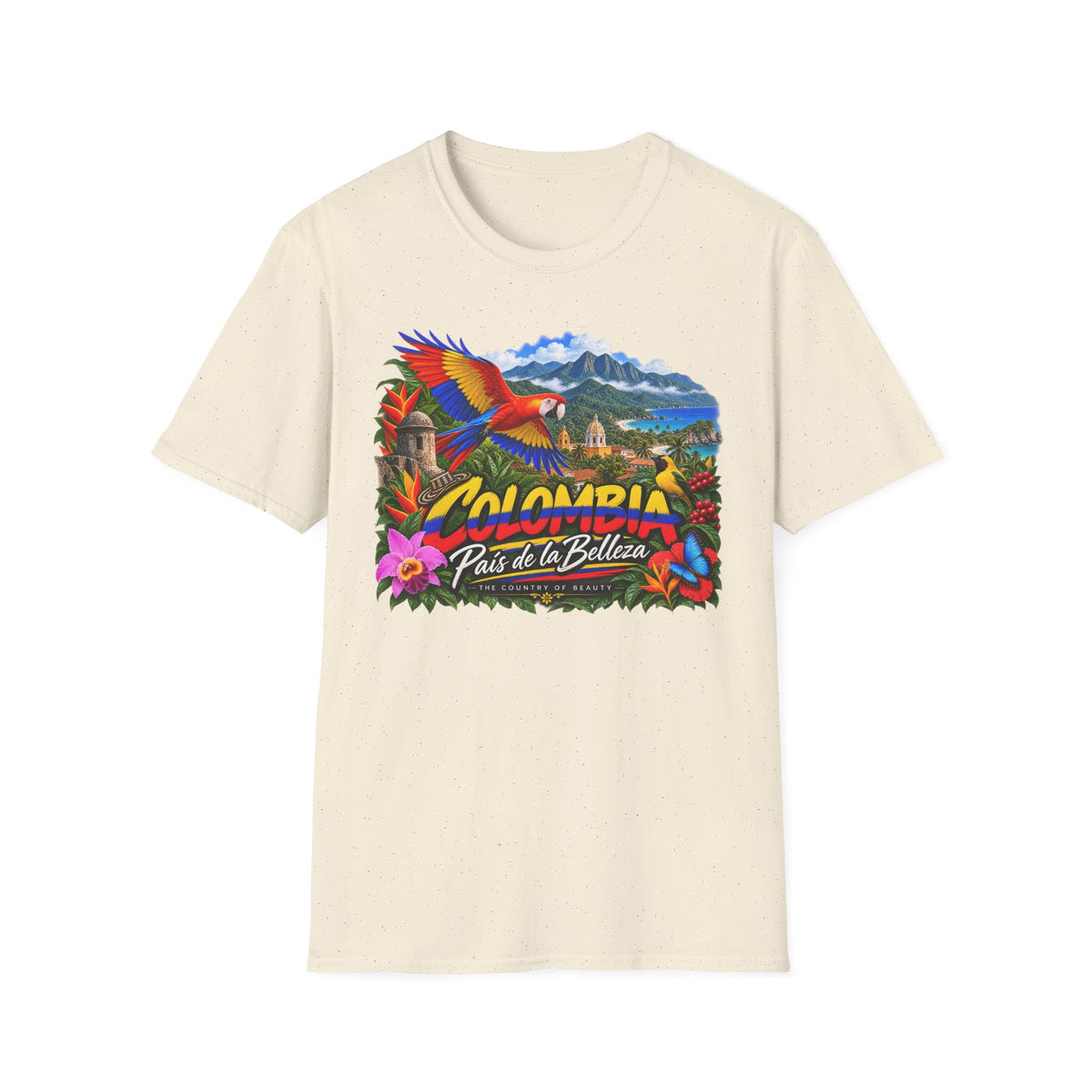 Colombia País de la Belleza Tropical Travel T-Shirt