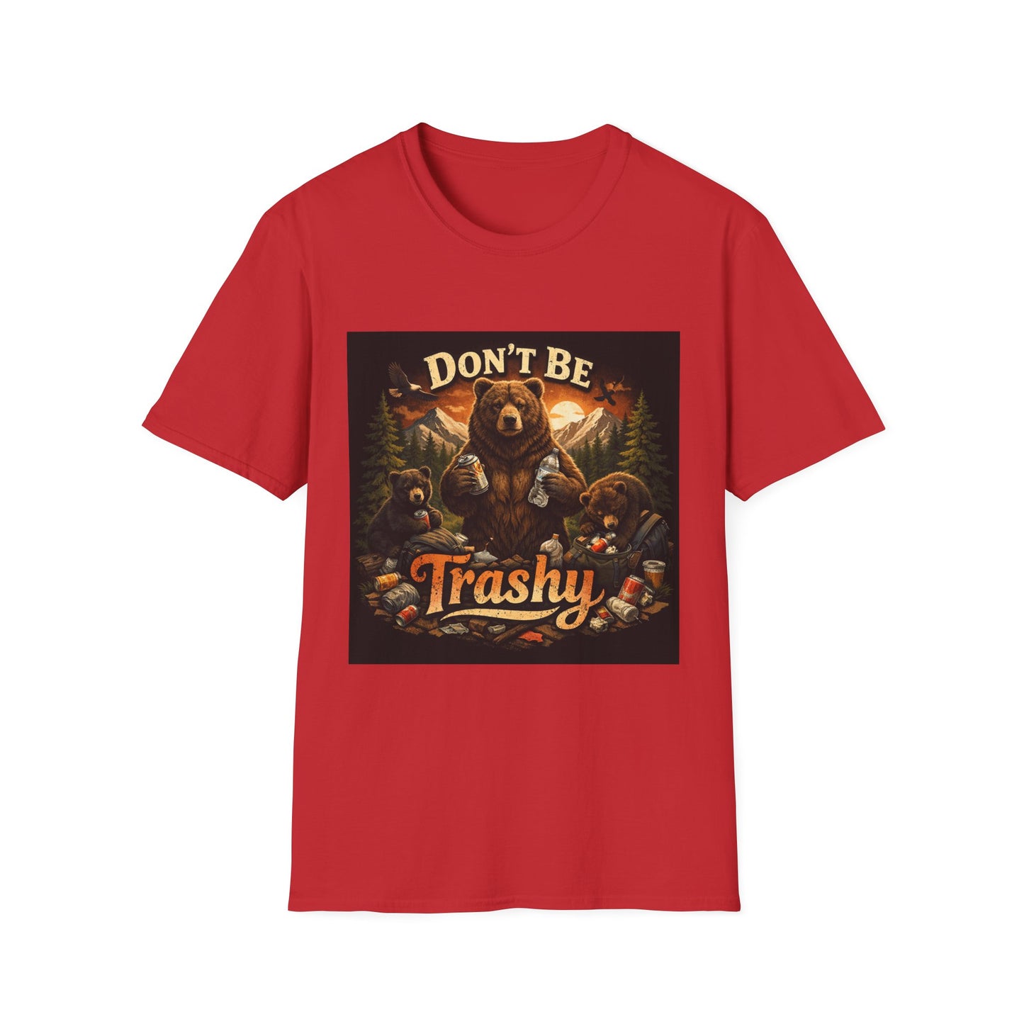 Don’t Be Trashy Bear T-Shirt — Camping / Environmental Conservation Tee