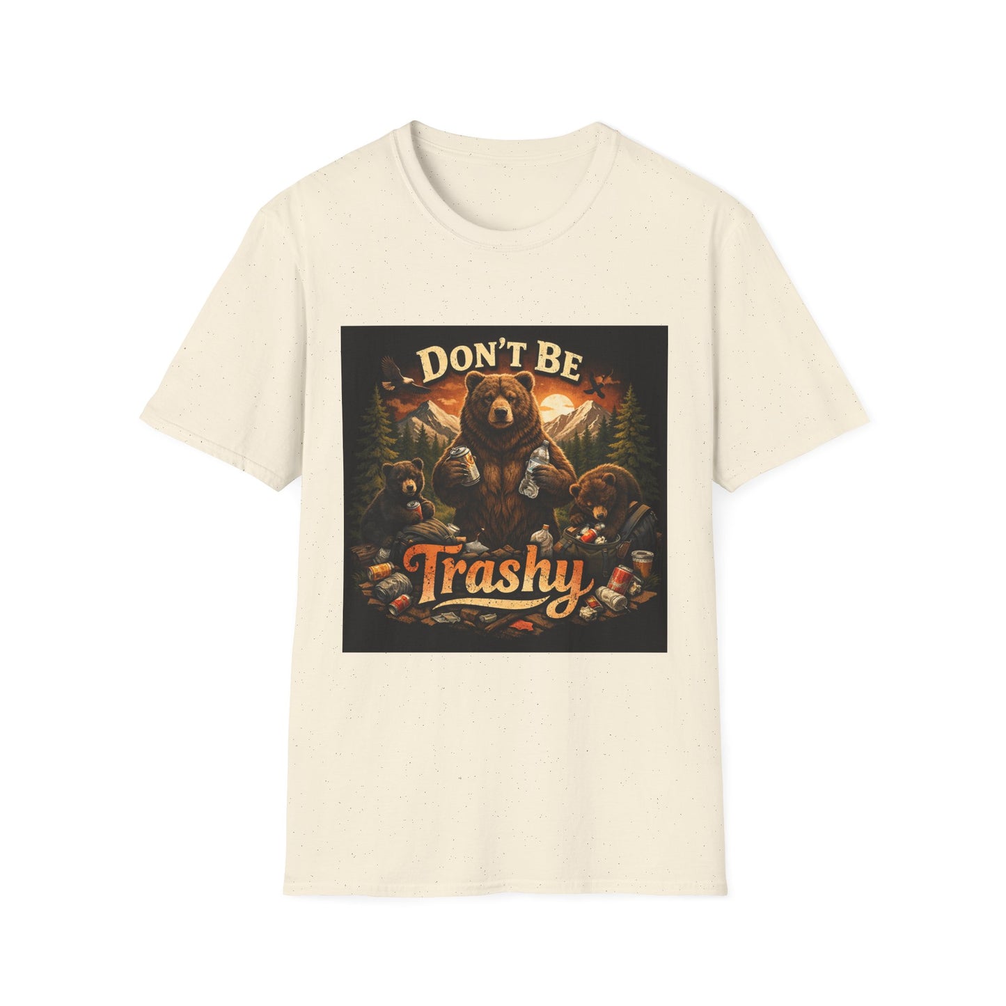 Don’t Be Trashy Bear T-Shirt — Camping / Environmental Conservation Tee