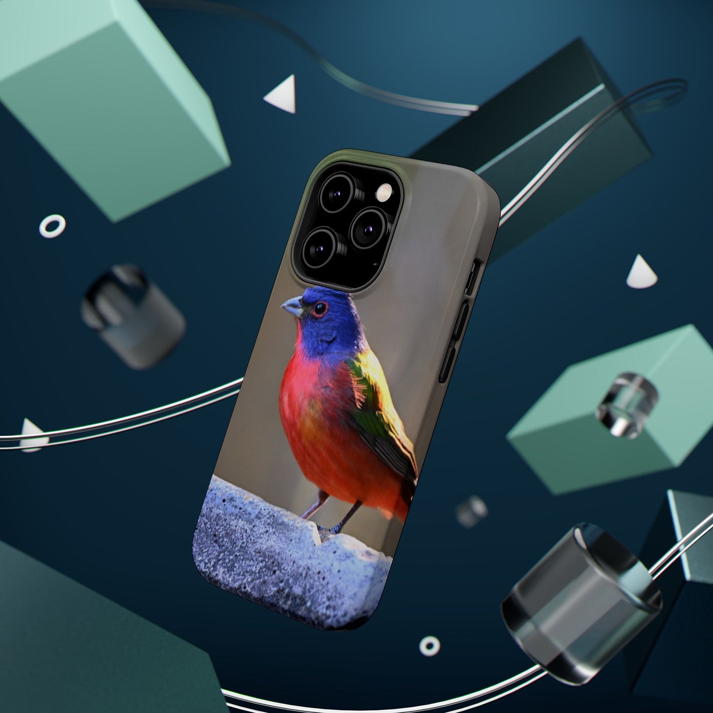 Colorful Bird Phone Case, Magnetic Tough Cases, Nature Lover Gift, Wildlife Phone Cover, Eco-Friendly Tech Accessories
