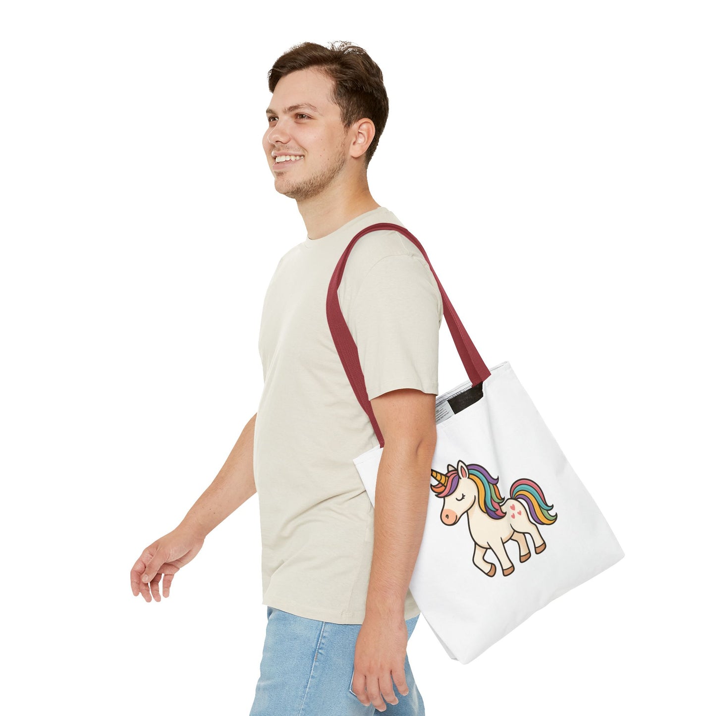 Whimsical Unicorn Tote Bag, Cute Daily Purse, Artsy Gift, Eco-Friendly Shopper, Fun Beach Bag, Magical Adventure Companion