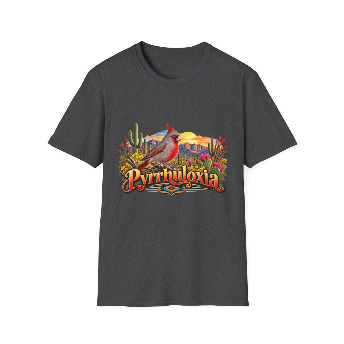 T-Shirt — 'Pyrrhuloxia' Desert Cardinal Graphic Tee