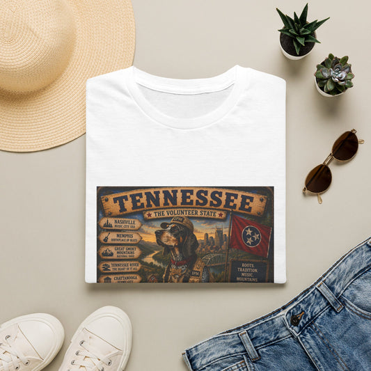 Tennessee Vintage State T-Shirt — "The Volunteer State" Retro Travel Tee