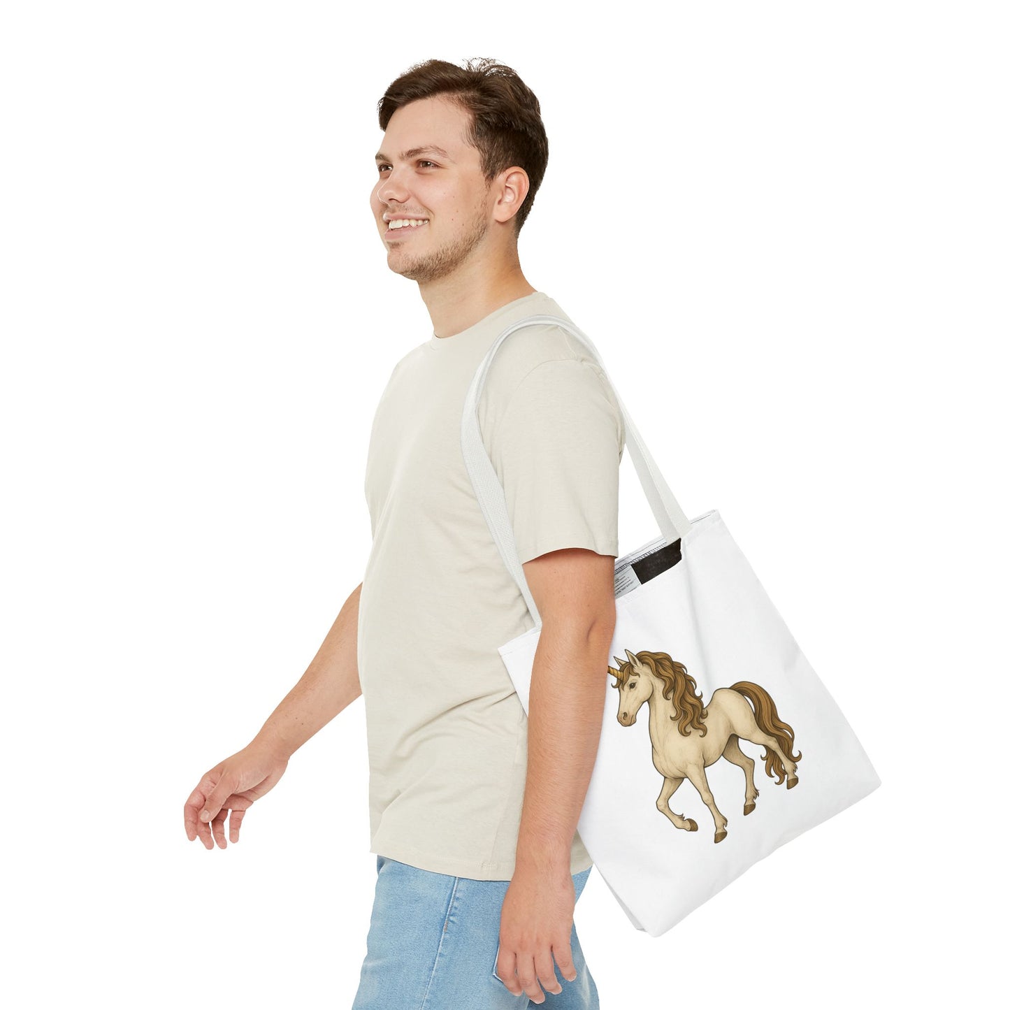Unicorn Tote Bag, Cute Unicorn Bag, Graphic Tote for Kids, Stylish Carryall, Birthday Gift, AOP Tote, Eco-Friendly Shopping Bag