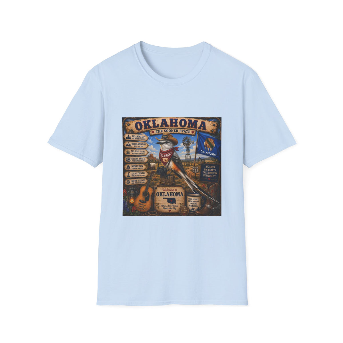 Oklahoma State Vintage Graphic T-Shirt — Sooner State Travel Souvenir